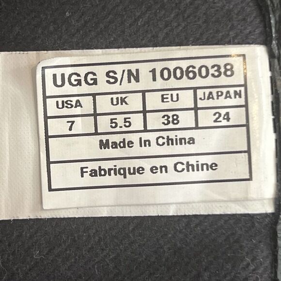 Ugg Women’s Size 7 Black Seldon Leather Zip Back Riding Boots 1006038 - Picture 8 of 8